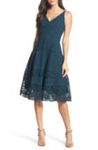 Women's Adelyn Rae Fit & Flare Midi Dress - Blue/green