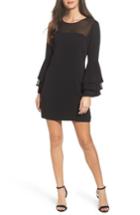 Women's Adelyn Rae Raissa Bell Sleeve Shift Dress - Black