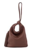 Hobo Blossom Leather Shoulder Bag - Brown