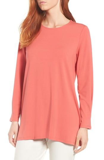 Women's Eileen Fisher Jersey Top, Size - Orange