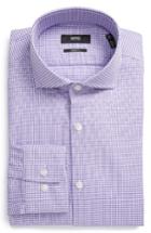 Men's Boss Sharp Fit Houndstooth Dress Shirt