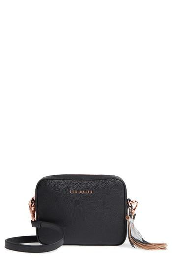 Ted Baker London Darwina Leather Camera Bag - Metallic