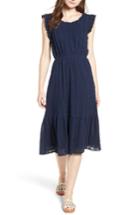Women's Moon River Fray Detail Dress - Blue