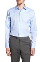 Men's John W. Nordstrom Traditional Fit Dot Dress Shirt - Blue