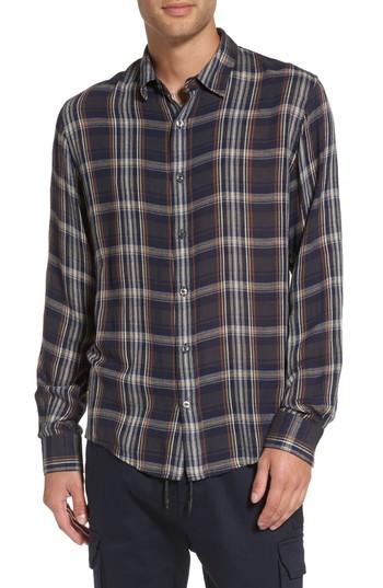 Men's Vince Fit Classic Plaid Sport Shirt