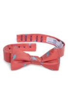 Men's Southern Tide Littleton Lacrosse Silk Bow Tie, Size - Red