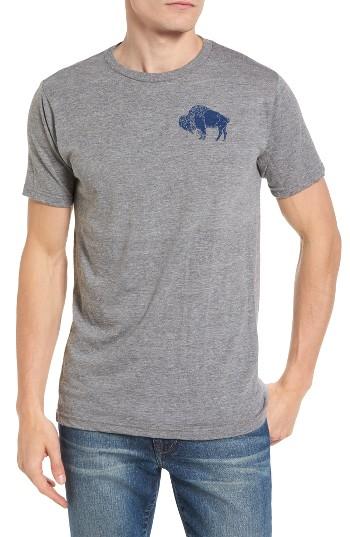 Men's Palmercash Buffalo Flag Graphic T-shirt - Grey