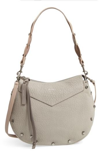 Jimmy Choo Artie Studded Leather Hobo Bag - Metallic