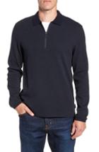 Men's Ted Baker London Slim Fit Quarter Zip Polo (l) - Blue