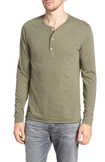 Men's Billy Reid Hartford Slim Fit Henley - Green