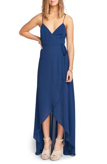Women's Show Me Your Mumu Mariah Wrap Maxi Dress, Size - Blue