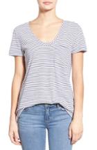 Women's Caslon Relaxed Slub Knit U-neck Tee - White