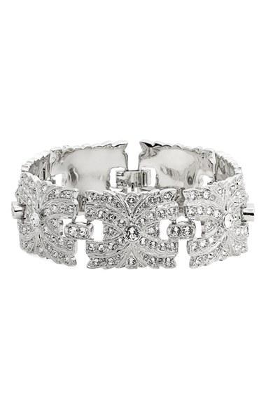 Women's Nina Swarovski Crystal Filigree Link Bracelet