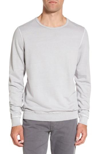 Men's Ag Brendan Raw Edge Crewneck Sweatshirt - Black