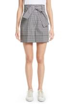 Women's Sara Battaglia Tie Waist Gingham Shorts Us / 38 It - Black