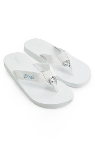 Women's Cathy's Concepts 'bride' Personalized Flip Flops