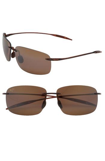 Women's Maui Jim Breakwall 63mm Polarizedplus2 Rimless Sunglasses -
