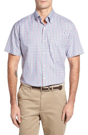 Men's Peter Millar Topsail Check Short Sleeve Sport Shirt