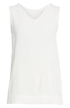 Women's Fabiana Filippi Bead Neck Reversible Tank Top Us / 40 It - Ivory