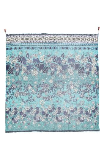 Women's Fuzzi Beaded Batik Print Scarf