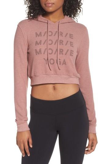 Women's Alo More Yoga Crop Hoodie - Pink