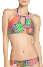 Women's Trina Turk Tropic Escape Halter Bikini Top