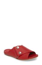 Women's Calvin Klein Pamice Cross Strap Sandal .5 M - Red