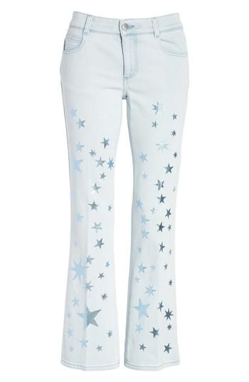 Women's Stella Mccartney Metallic Star Kick Flare Jeans