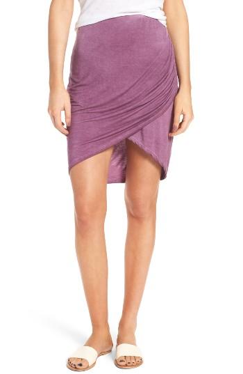 Women's Thieves Like Us Overlap Miniskirt - Burgundy