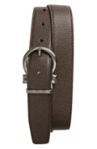 Men's Salvatore Ferragaom Parigi Reversible Leather Belt - Chocolate/ Black