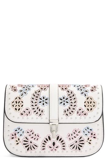 Topshop Hallie Hotfix Crossbody Bag - White