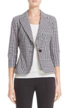 Women's St. John Collection Macro Gingham Stretch Jacket