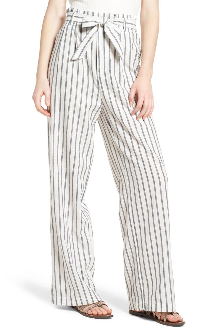 Women's Ten Sixty Sherman Paper Bag Linen & Cotton Pants