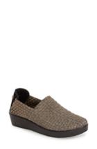 Women's Bernie Mev. 'cha Cha' Wedge Slip-on Us / 41eu - Metallic