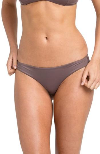 Women's Rvca Solid Full Hipster Bikini Bottoms - Purple
