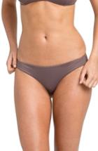 Women's Rvca Solid Full Hipster Bikini Bottoms - Purple