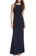 Women's Vince Camuto Beaded Gown - Blue