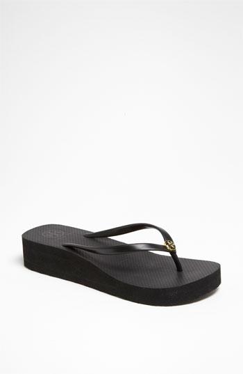 Women's Tory Burch Flip Flop M - Black
