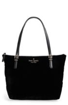 Kate Spade New York Watson Lane Small Maya Velvet Tote - Black