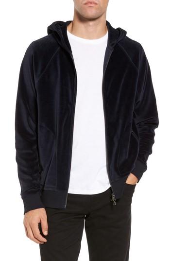 Men's Vince Zip Pocket Hoodie, Size - Blue