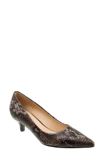 Women's Trotters 'paulina' Leather Pump .5 W - Black