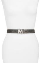 Women's Mcm Reversible Belt, Size - Eg Grey