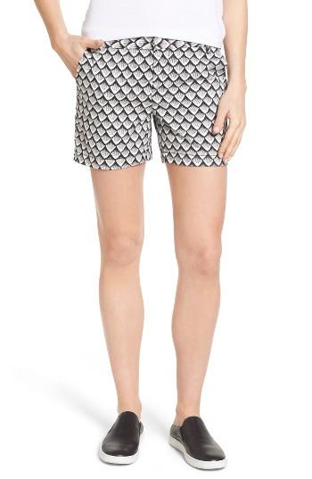 Women's Caslon Cotton Twill Shorts - Black
