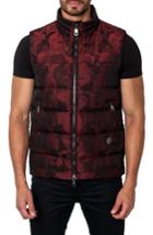 Men's Jared Lang Camo Down Puffer Vest, Size - Red