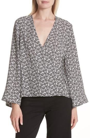 Women's A.l.c. Ray Bell Sleeve Wrap Top - White