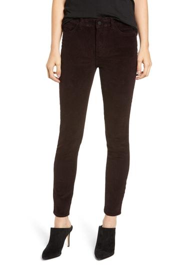 Women's Dl1961 Farrow High Waist Ankle Skinny Corduroy Pants - Black