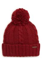 Women's Michael Michael Kors Cable Knit Hat - Red