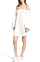 Women's Kendall + Kylie Off The Shoulder Shift Dress - White