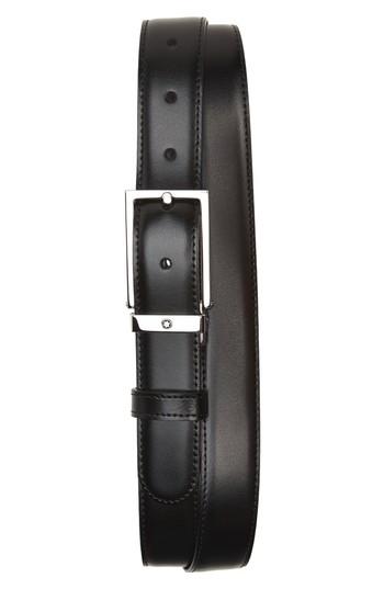 Men's Montblanc Reversible Leather Belt, Size - Black/ Brown