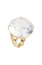 Women's Kate Spade New York 'what A Gem' Crystal Cocktail Ring